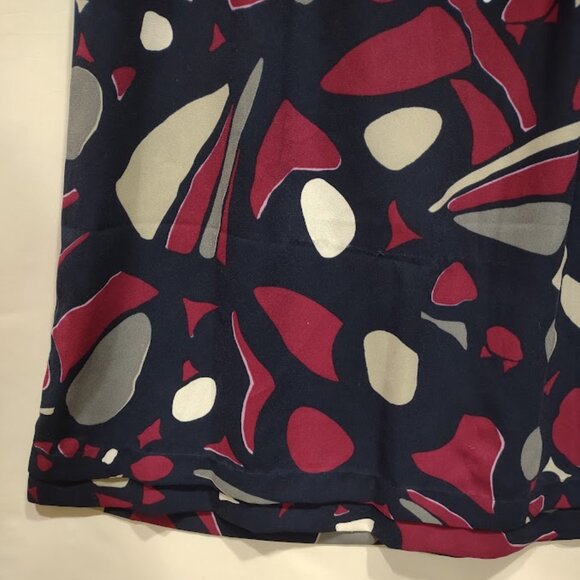 GEORGE BY MARK EISEN RASPBERRY BLACK GRAY SLEEVELESS DRESS WOMEN'S SIZE 8 - Picture 3 of 12